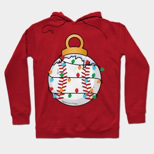 Baseball Christmas Lights Hoodie